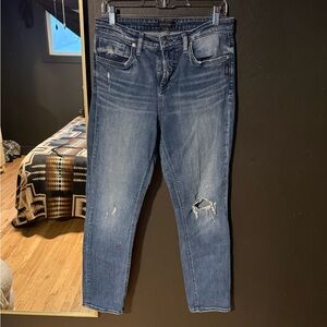 Silver Jeans Co. Distressed Skinny Jeans